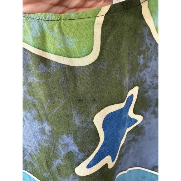 Unbranded Women's Tie Dye Stone Wash Multi-Color Retro Geometric Tank Top L - Picture 4 of 5